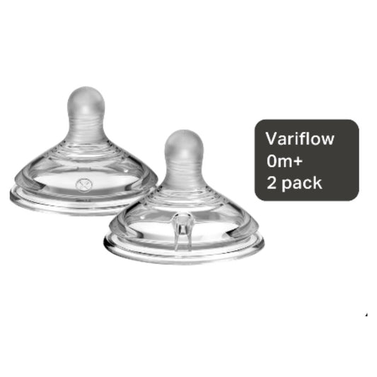 Tommee Tippee Natural Start Vari Flow Teats 0+ months, Soft Breast-Like Teat. 2-pack