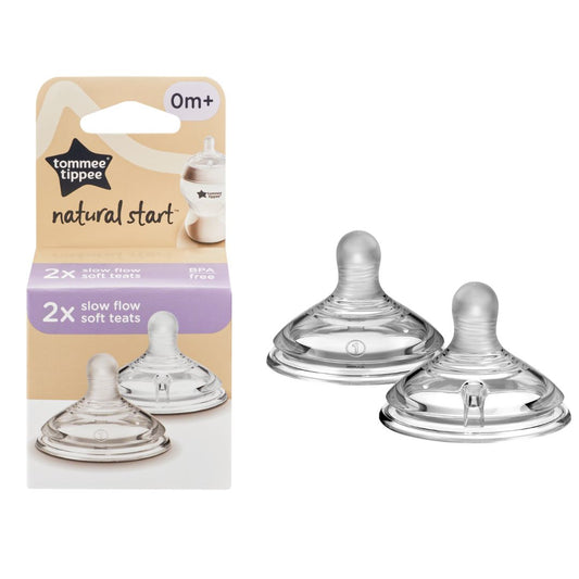 Tommee Tippee 2-pack Natural Start Slow Flow Teats For 0+ Months