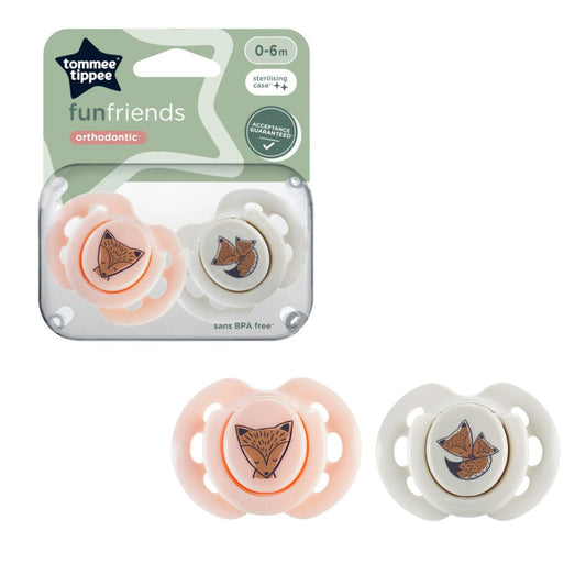 Tommee Tippee 2-pack Fun Pacific Soothers 0+ Months