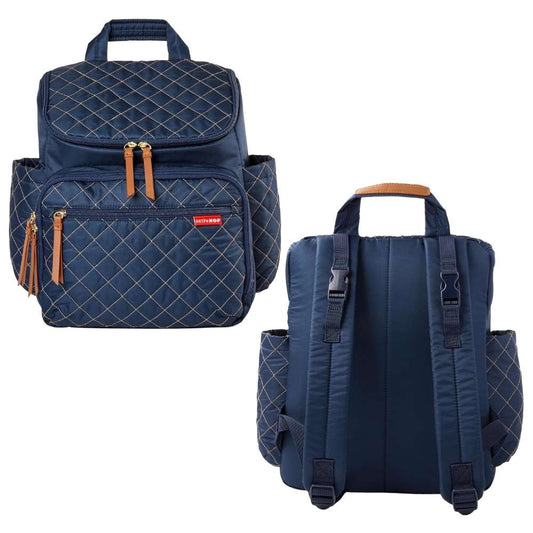 Skip Hop Forma Backpack Multi-Function Baby Travel Bag with Changing Pad - Navy