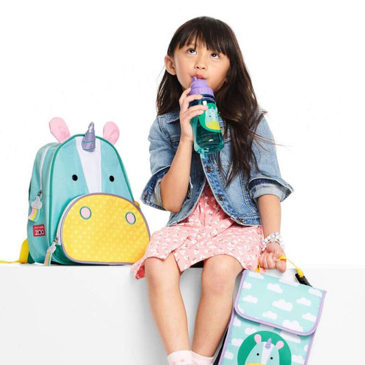 Skip Hop Zoo Straw Bottle 13-oz.- Unicorn Design