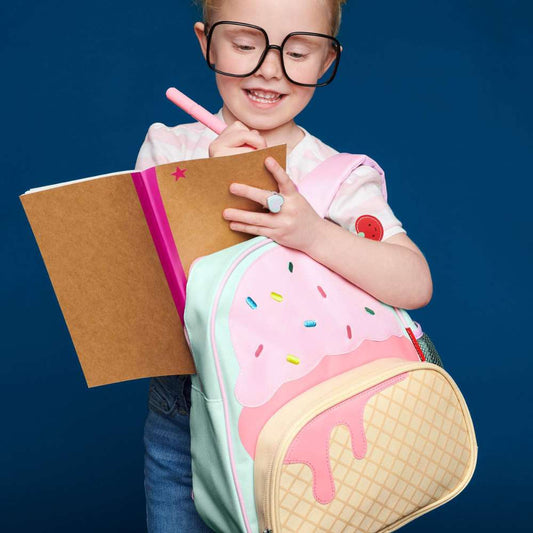 Skip Hop Spark Style Little Kid Backpack- Ice Cream Design