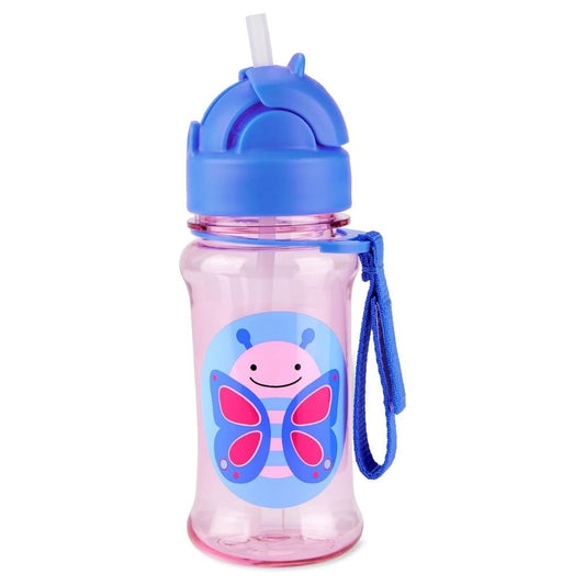 Skip Hop ZOO Straw Bottle with Tritan Renew 12oz - Butterfly