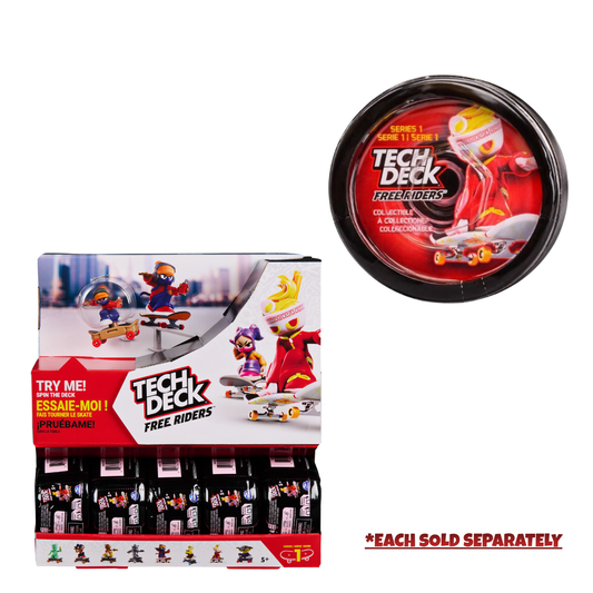 Tech Deck Free Riders Blind Box – Collectible Mystery Figure & Skateboard Set