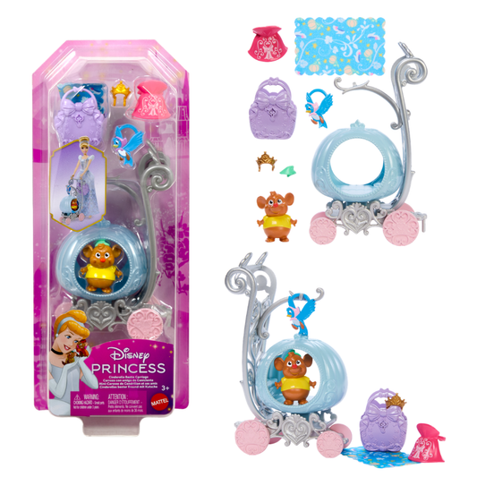 Disney Princess Bestie Carriage - Rolling Animal Friend Stroller Playset