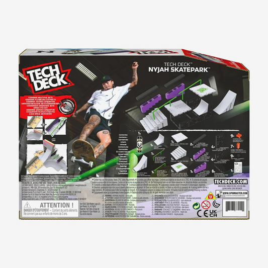 Fingerboards Tech Deck Nyjah Huston Skatepark Ramp with Mini Fingerboard Skate Board
