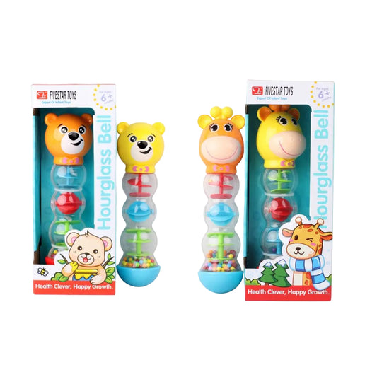 FiveStar Baby Animal Bay Rattle Toy Set – Sensory Shaker Toy for Infants & Toddlers