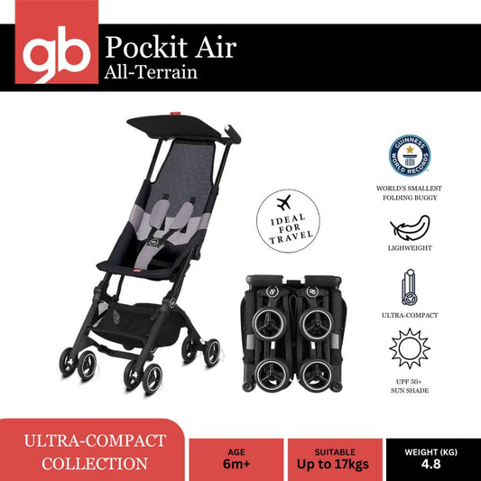 Good Baby Pockit Air All-Terrain Stroller - Black