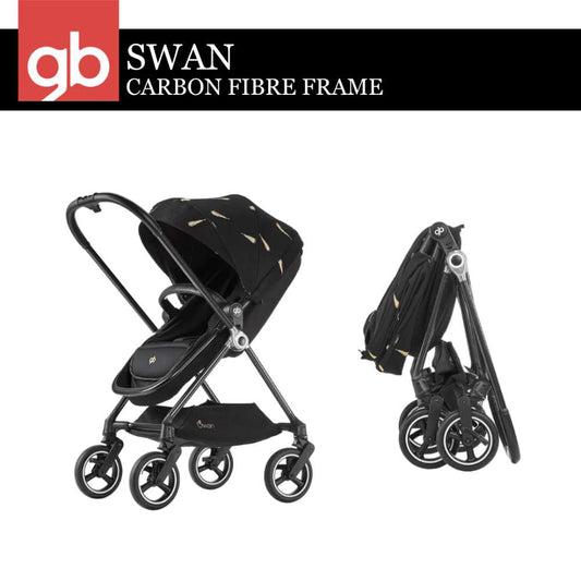 Good Baby Swan Carbon Fibre Stroller - Black