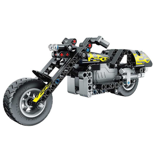 i.M Master Pull Back Motorcycle Building Blocks