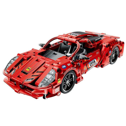 i.M Master Pull Back Super Car Red Building Blocks