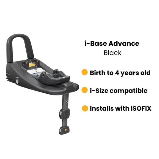 Joie i-Base Advance Black,  i-Size ISOFIX Car Seat Base Suitable From Birth to 4 Years Old