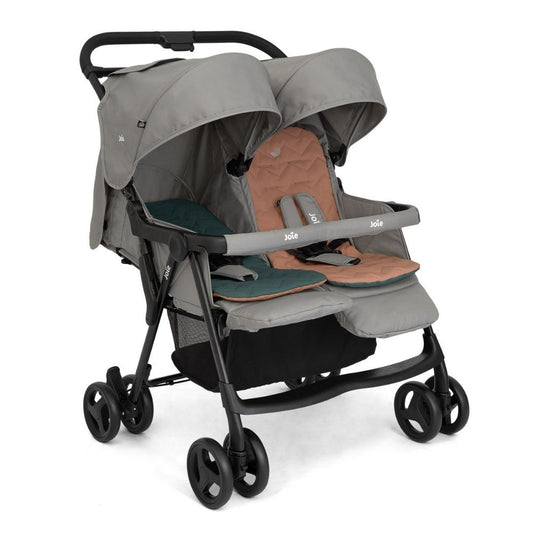 Joie Aire Twin Stroller Suitable From Birth To 15 kg - Pebble