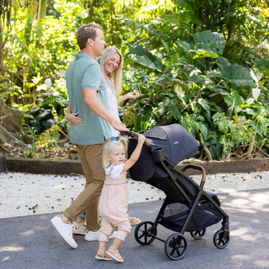 Joie Nutmeg Compact Travel Stroller Suitable From Birth to 22kg- Thunder