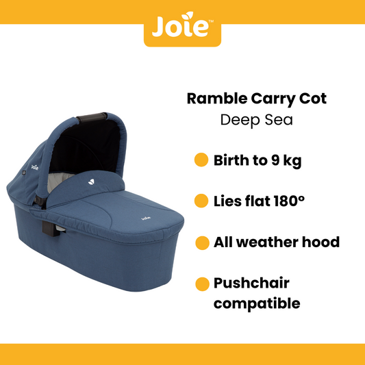 Joie Ramble Carrycot - Deep Sea