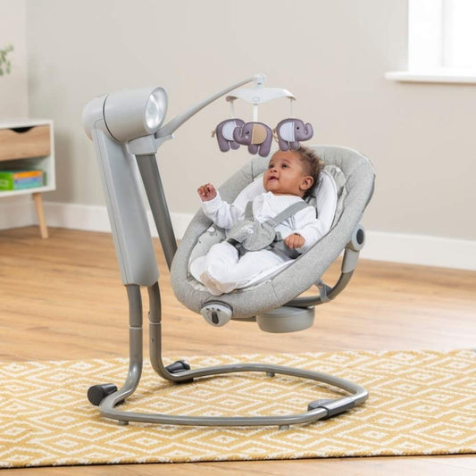 Joie Serina Swivel Seats Suitable From Birth to 9kg- Elephant Duo