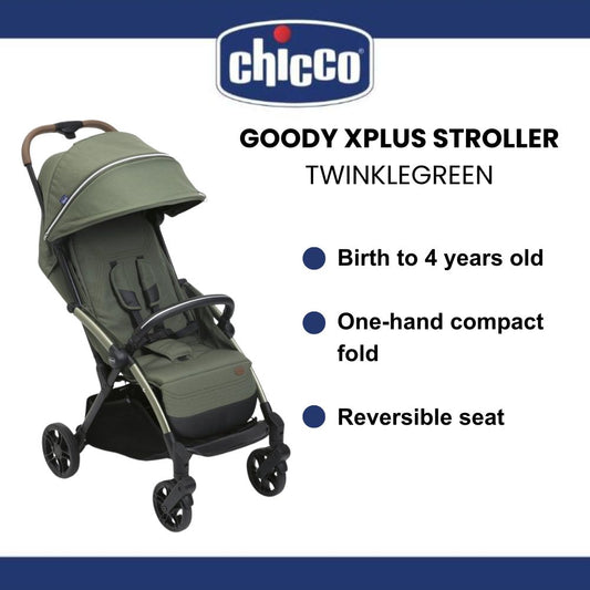 Chicco Goody Xplus Stroller Suitable For Newborn Up To 22kgs (Twinkle Green)
