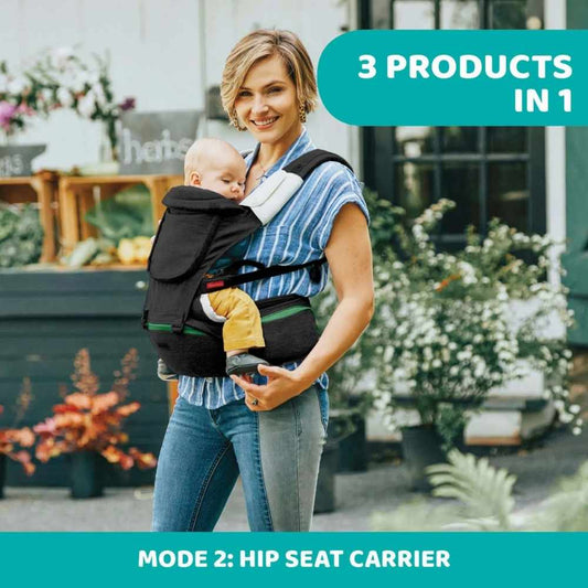Chicco Hip Seat 3in1 Baby Carrier Suitable From Birth Up To 15kg- Denim