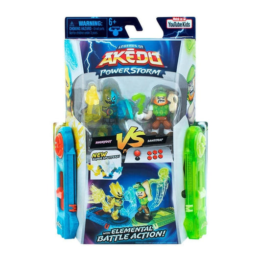 Akedo S4 Versus Pack Shortout Vs Sandtrap Action Figures