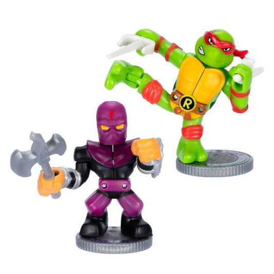 Akedo TMNT S3 Raphael vs Foot Soldier