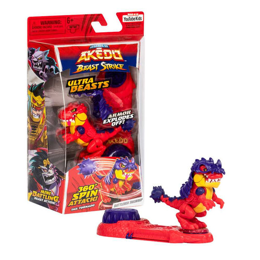 Akedo S6 Ultra Beast Battlerex Action Figure Tailwhip Playset