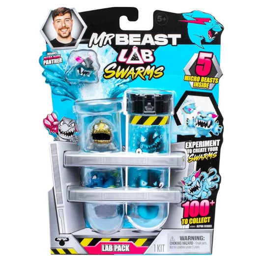 Mr. Beast Lab Swarms Biomites Lab 5 Pack Experiment Reveal Kit (Micro Beast) For Boys 5 Years Old Up