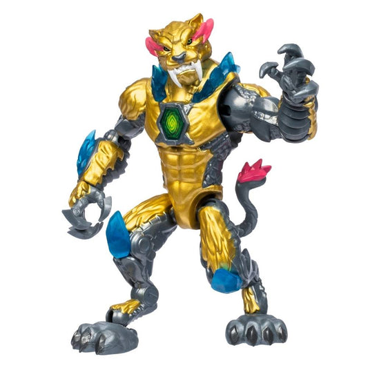 Mr. Beast Lab Mutators Beast Chamber Golden Panther Figure w/ Articulation For Boys 5 Years Old Up