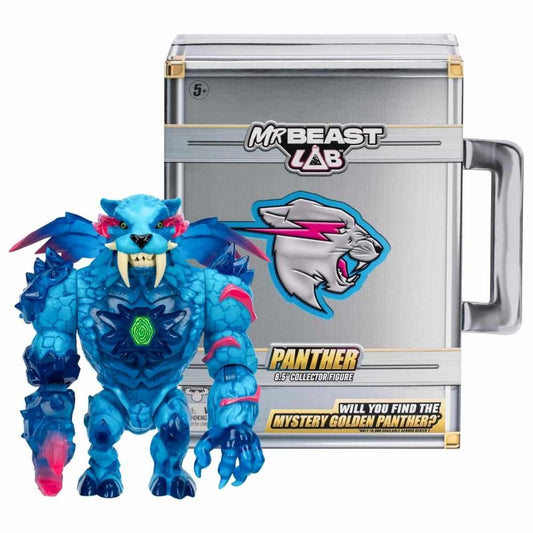 Mr. Beast Lab Collector 6.25" Panther Collector Figure w/ Articulation For Boys 5 Years Old Up