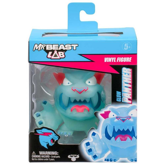 Mr. Beast Lab Vynil 3.5" Glow Panther Figure Collector toy For Boys 5 Years Old Up