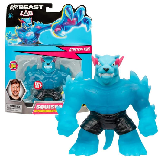 Mr. Beast Lab Stretchy Hero Pack Squishy Hypercharged Panther Figure Toy For Boys 5 Years Old up
