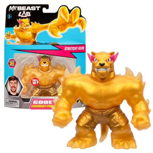 Mr. Beast Lab Stretchy Hero Pack Gooey Legendary Panther Figure  For Boys 5 Years Old Up