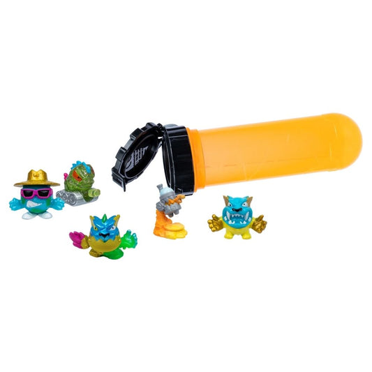 Mr. Beast Lab Swarms S2 Atomic Series 5-Pack w/ 2 Mystery Micro Beasts Toy For Boys 3 Years Old Up
