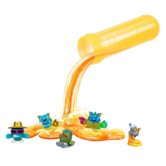 Mr. Beast Lab Swarms S2 Atomic Series 5-Pack w/ 2 Mystery Micro Beasts Toy For Boys 3 Years Old Up