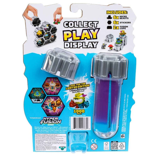 MrBeast Lab Swarms S3 Hyper Fusion Series 6-Pack Lab Swarms Micro Beasts Toy For Kids 5 Years Old Up