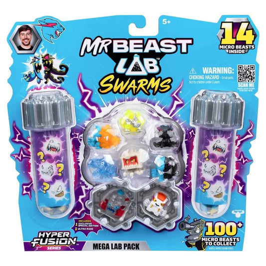 MrBeast Mega Lab Swarms S3 Hyper Fusion Series 14-Pack Lab Swarms Micro Beasts Toy For Kids 5 Years Old Up