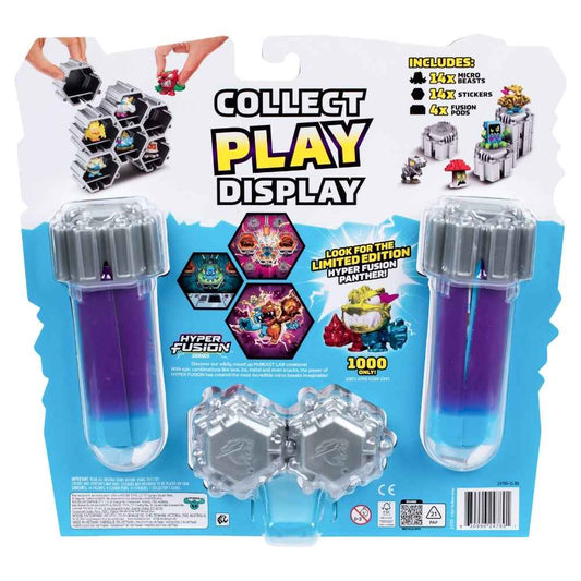 MrBeast Mega Lab Swarms S3 Hyper Fusion Series 14-Pack Lab Swarms Micro Beasts Toy For Kids 5 Years Old Up