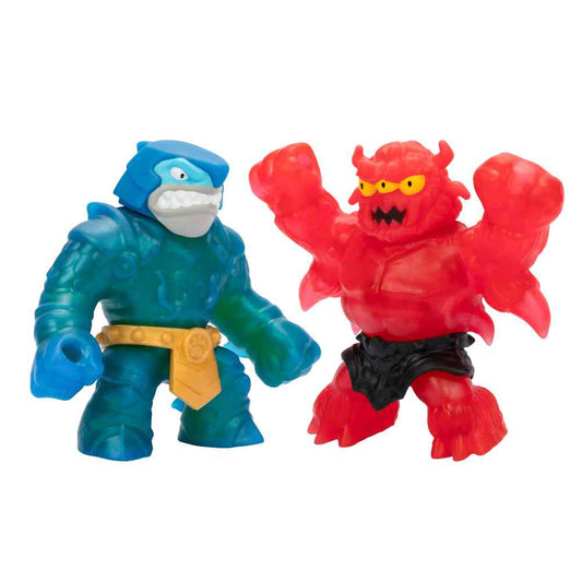 Heroes of Goo Jit Zu S11 Stretch Strikers Pack Sir Thrashalot Vs Barbarian Redback