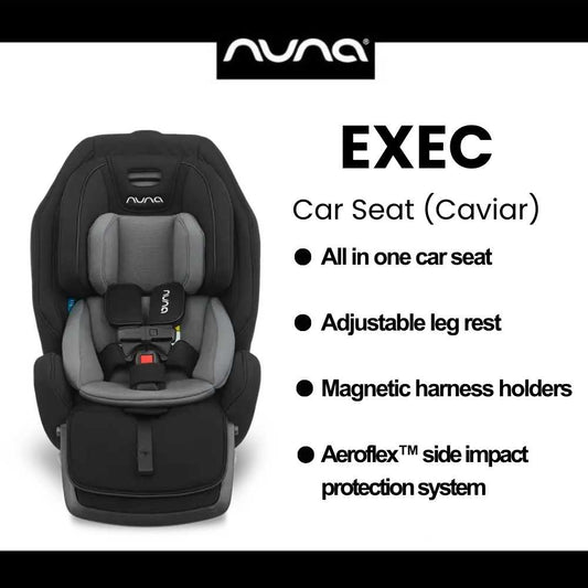 Nuna EXEC Car Seat in Caviar