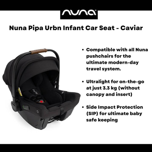 Nuna Pipa Urbn Infant Car Seat - Caviar