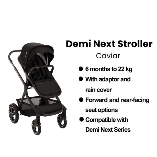 Nuna Demi Next Stroller With Rain Cover & Adaptor