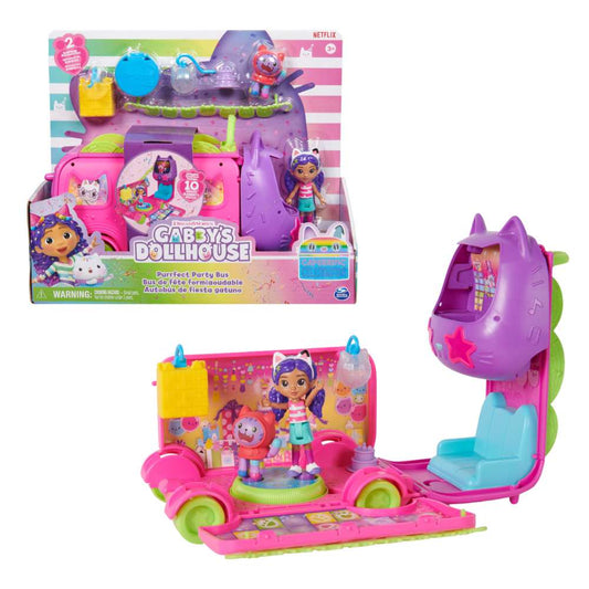 Gabby's Dollhouse Purrfect Party Bus & DJ Booth Playset