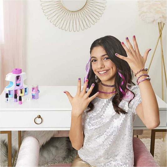 GO GLAM Refill Pack with 4 Design Capsules 3 Nail Polish