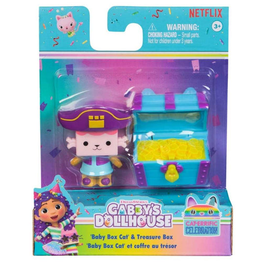 Gabby's Dollhouse Cat-errific Celebration Baby Box Cat & Treasure Box