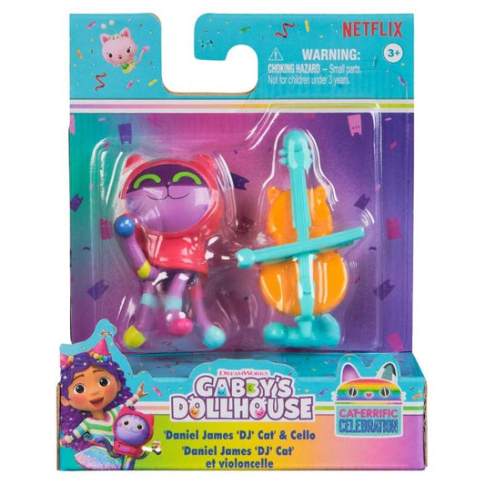 Gabby's Dollhouse Cat-errific Celebration Daniel James "DJ Cat" & Cello