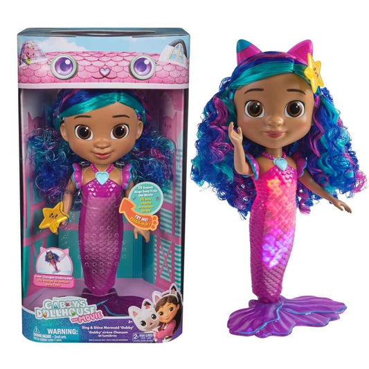Gabby's Dollhouse The Movie Sing & Shine Gabby Mermaid Doll