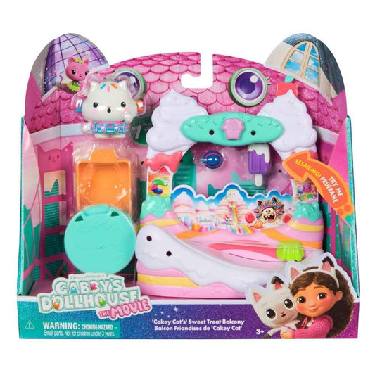 Gabby's Dollhouse The Movie Cakey Cat's Sweet Treat Balcony Playset