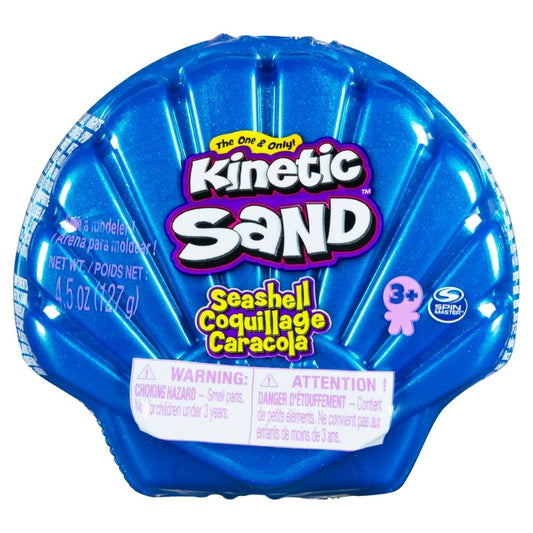 Kinetic Sand Blue Seashell Container