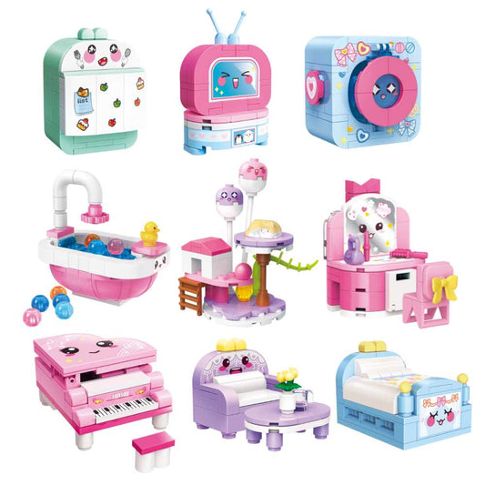 Qman Build & Fun-Warm Life Lighten The Dream Series Building Blocks