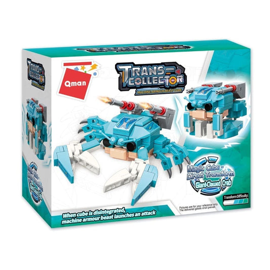 QMAN Trans-Collector - Giant-Clawed Crab Magic Cube Direct Transform Building Blocks