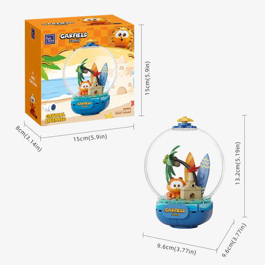 Pantasy x Garfield Crystal Ball Series Chill Island Collectible Building Blocks